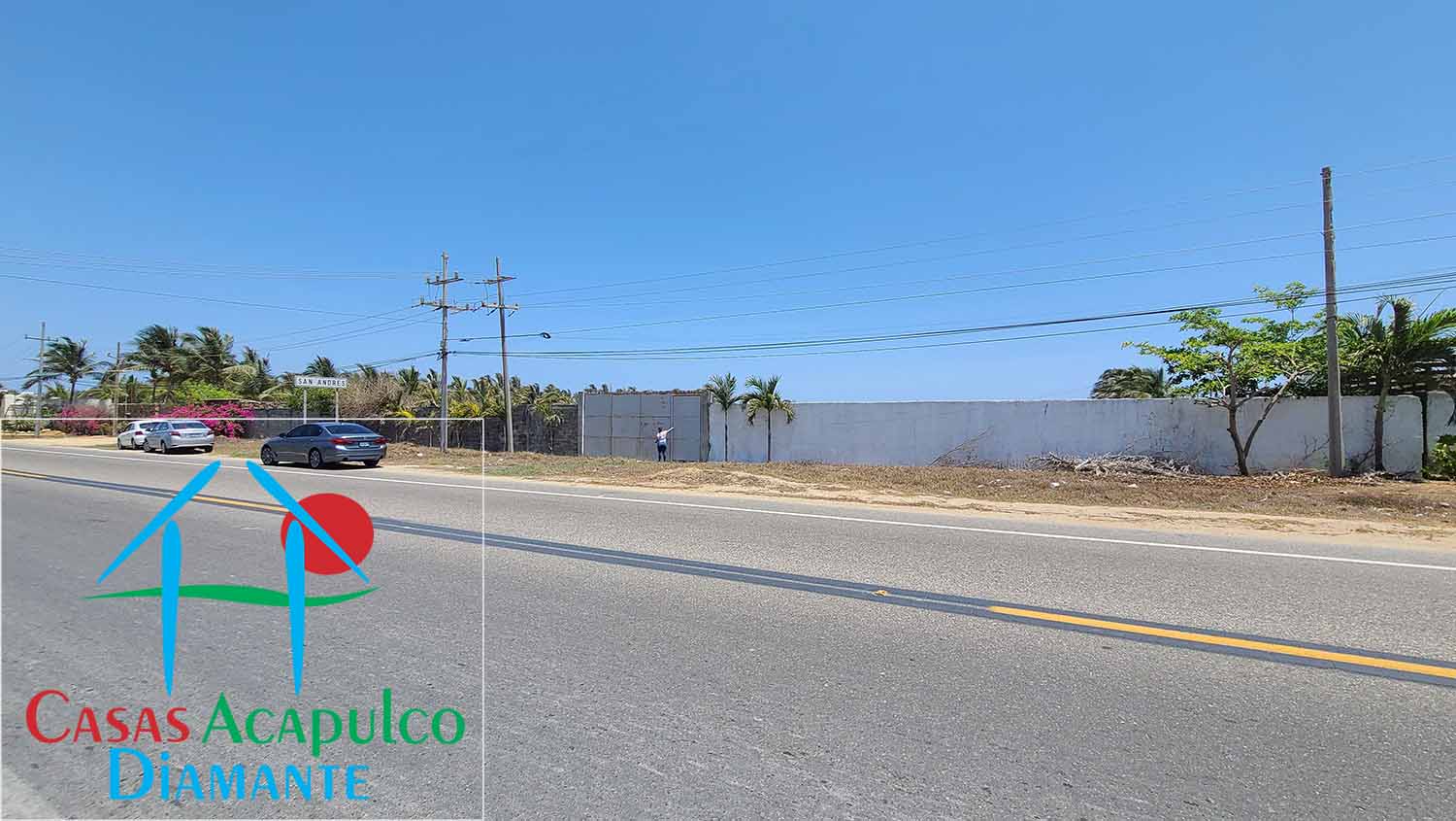 Terreno Barra Vieja Pinotepa 59 Sur - Vista desde la calle 1